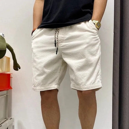 Cordshorts – Lässige Cordshorts mit Kordelzug für Männer für den Sommer-Chaps Herrenmode
