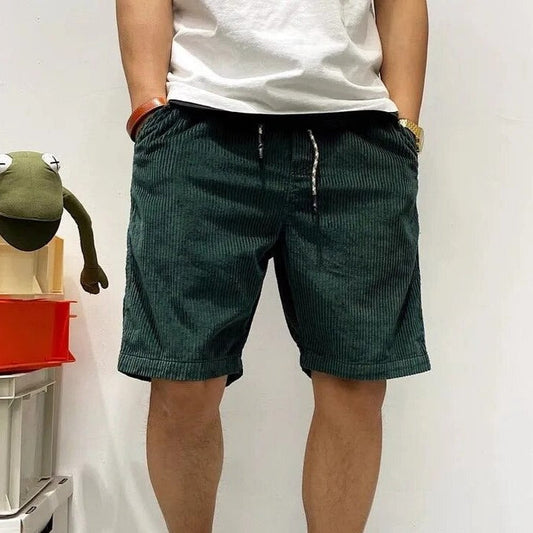 Cordshorts – Lässige Cordshorts mit Kordelzug für Männer für den Sommer-Chaps Herrenmode