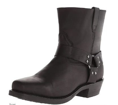Cowboystiefel - Mittelfristige Westernstiefel mit Reißverschluss für Männer-Schwarz-35-Chaps Herrenmode