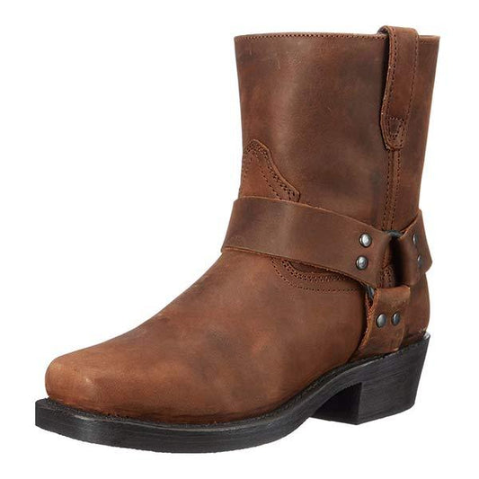 Cowboystiefel – Wadenhoch – Karree-Spitze – Westernstiefel – Herrenstiefel-Braun-40-Chaps Herrenmode