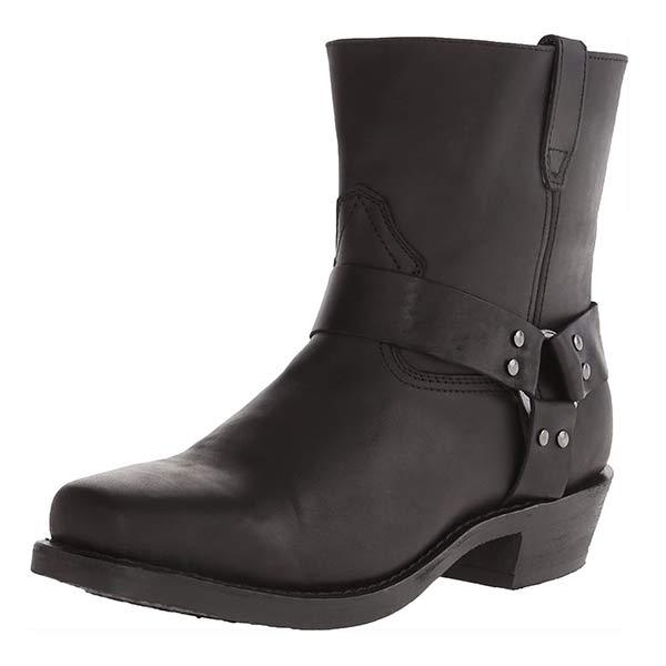 Cowboystiefel – Wadenhoch – Karree-Spitze – Westernstiefel – Herrenstiefel-Schwarz-40-Chaps Herrenmode