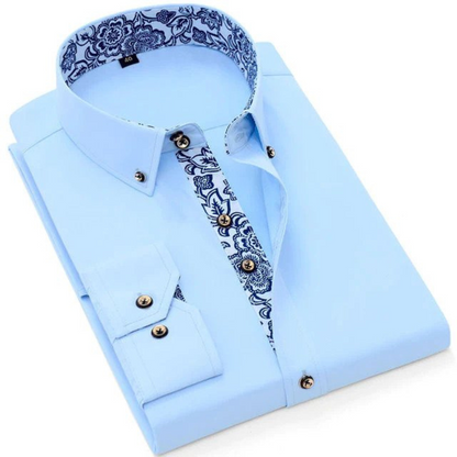 Daniel Party-Bluse-Hellblau-S-Chaps Herrenmode