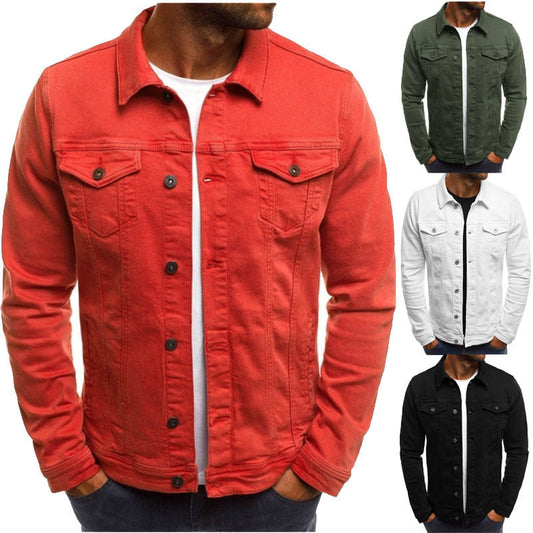 Denim Jacke - Slim Fit - Button-Up - Jeansjacke - Herrenjacke-Chaps Herrenmode