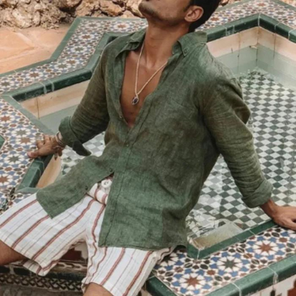 Dennis Leinen Bluse-Chaps Herrenmode