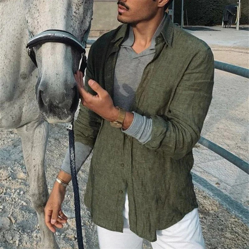 Dennis Leinenbluse-Chaps Herrenmode
