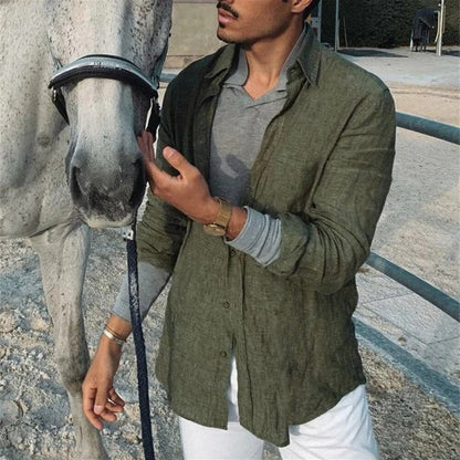 Dennis Leinenbluse-Chaps Herrenmode