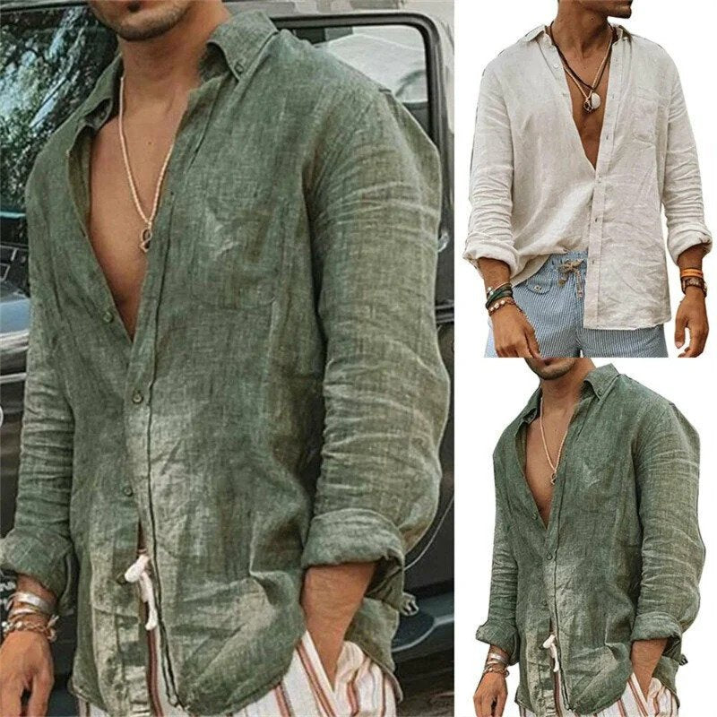 Dennis Leinenbluse-Chaps Herrenmode