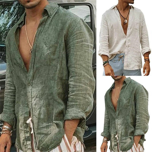 Dennis Leinenbluse-Chaps Herrenmode