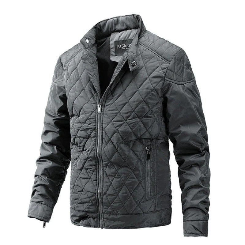 Diamondback Jacke | Lässige Frühlingsjacke-Grau-M-Chaps Herrenmode