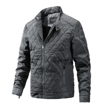 Diamondback Jacke | Lässige Frühlingsjacke-Grau-M-Chaps Herrenmode