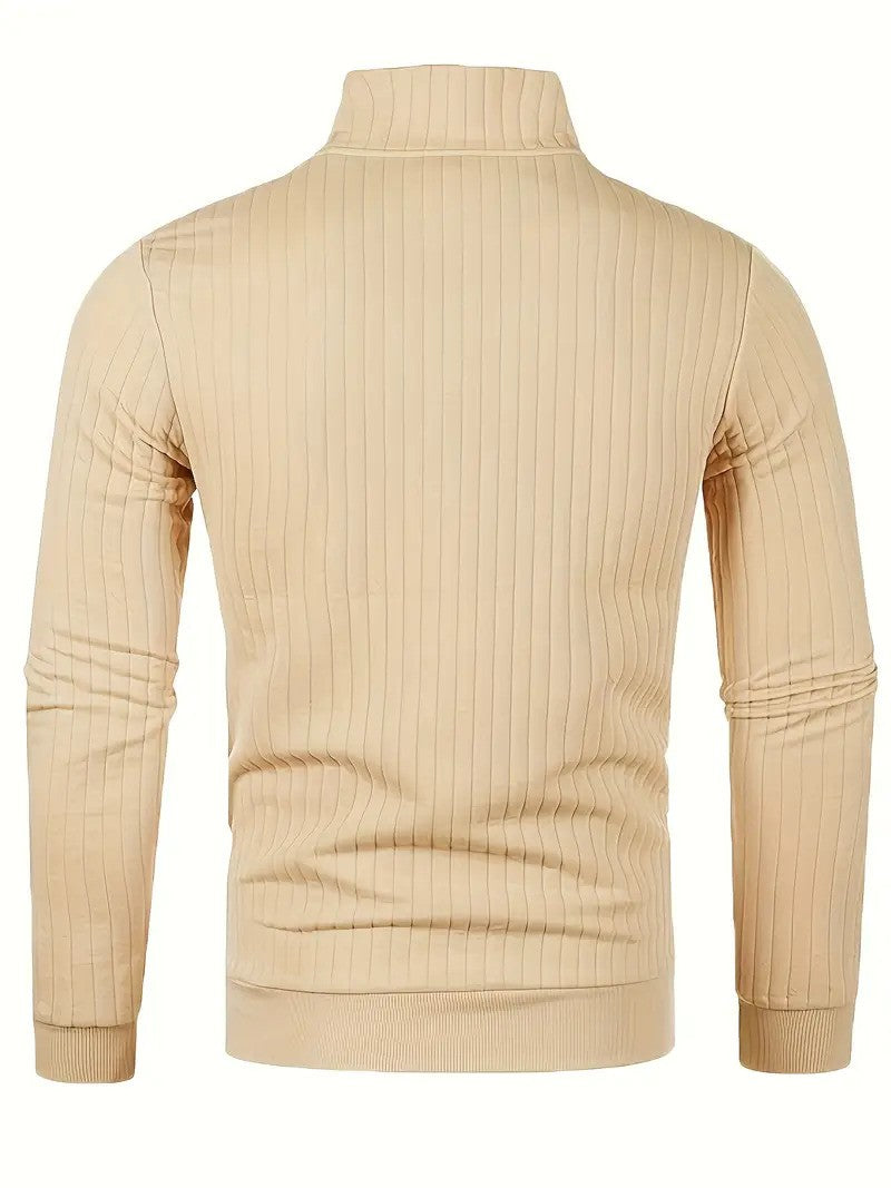 Dwayne Pulli | Herren Strickpullover mit halbem Reißverschluss-Chaps Herrenmode
