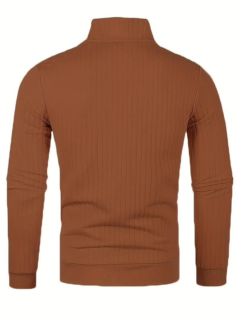 Dwayne Pulli | Herren Strickpullover mit halbem Reißverschluss-Chaps Herrenmode