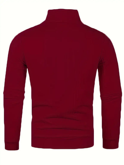 Dwayne Pulli | Herren Strickpullover mit halbem Reißverschluss-Chaps Herrenmode