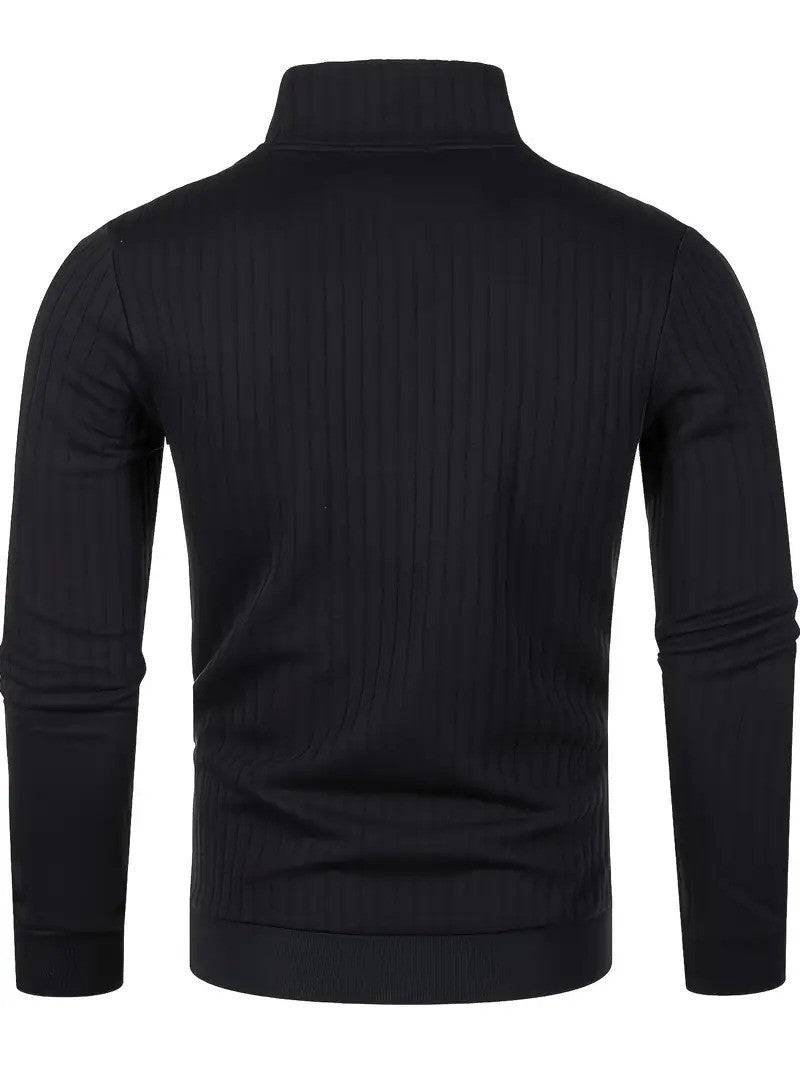 Dwayne Pulli | Herren Strickpullover mit halbem Reißverschluss-Chaps Herrenmode