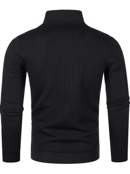 Dwayne Pulli | Herren Strickpullover mit halbem Reißverschluss-Chaps Herrenmode