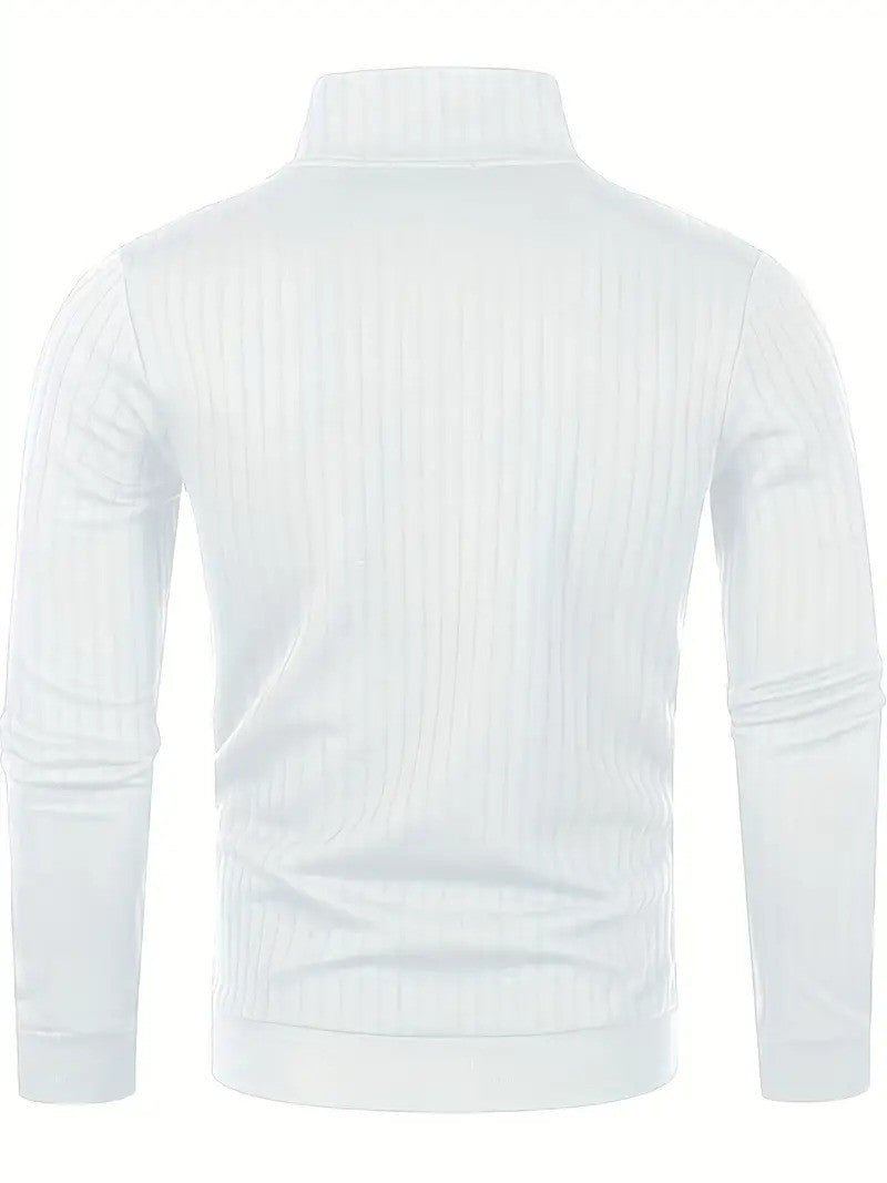 Dwayne Pulli | Herren Strickpullover mit halbem Reißverschluss-Chaps Herrenmode