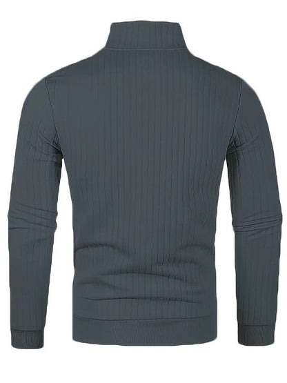 Dwayne Pulli | Herren Strickpullover mit halbem Reißverschluss-Chaps Herrenmode