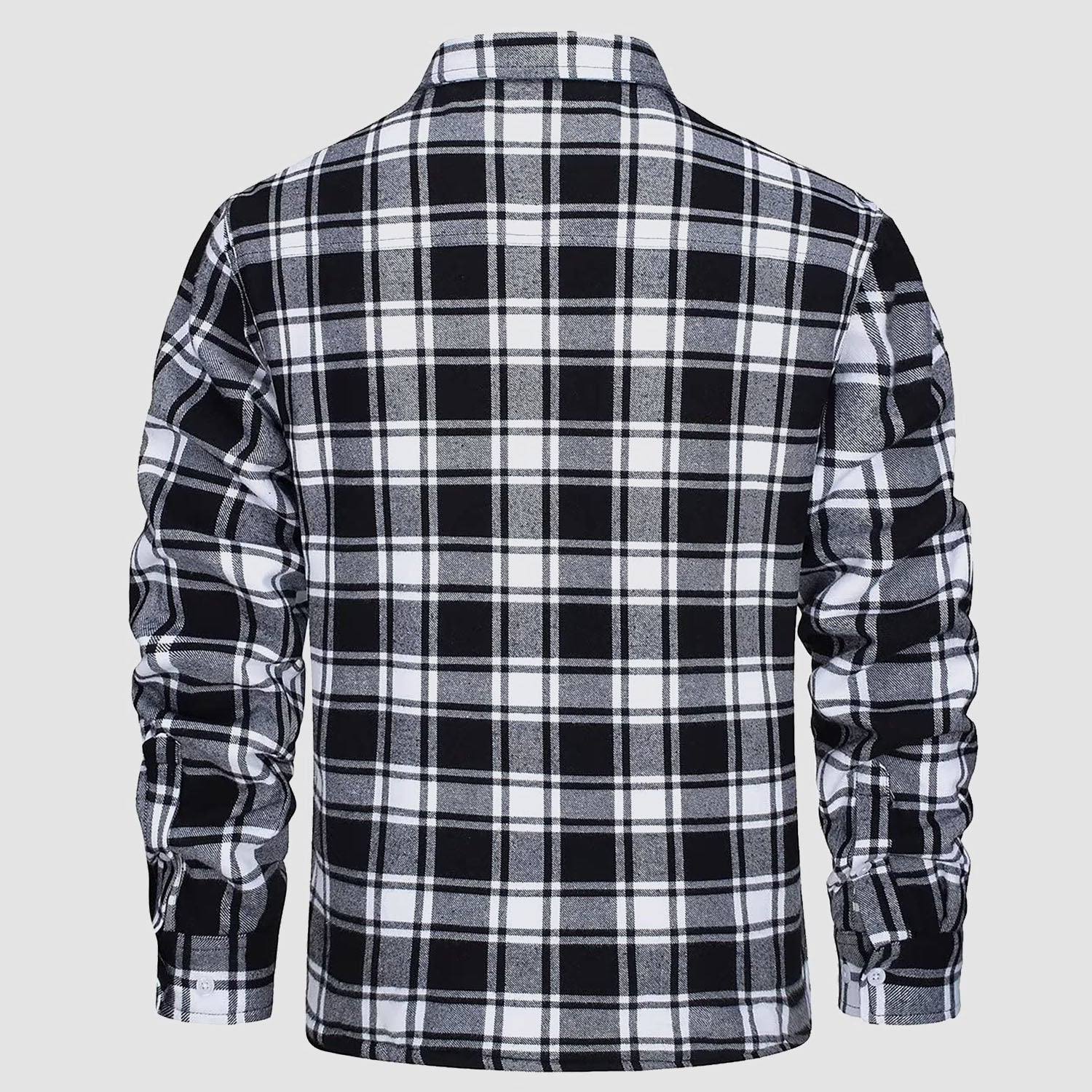 Flanelljacke – Kariertes, Mit Fleece Gefüttertes Herren-Overshirt für den Winter-Chaps Herrenmode