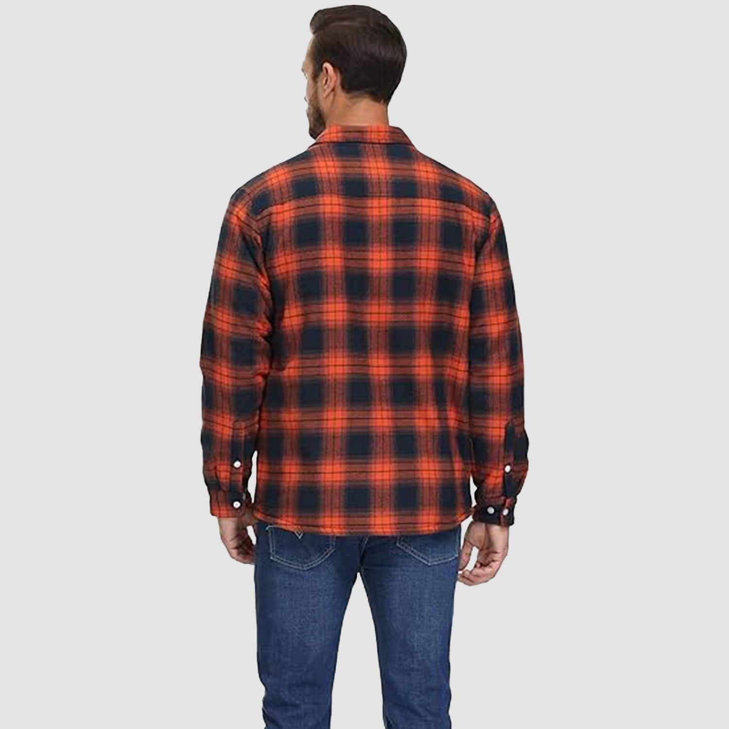 Flanelljacke – Kariertes, Mit Fleece Gefüttertes Herren-Overshirt für den Winter-Chaps Herrenmode