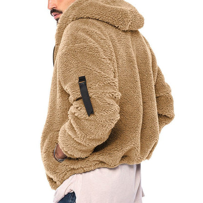 Fleece-Hoodie | Warm | Mit Reißverschluss | Teddy-Hoodie | Fleecejacke für Männer-Chaps Herrenmode