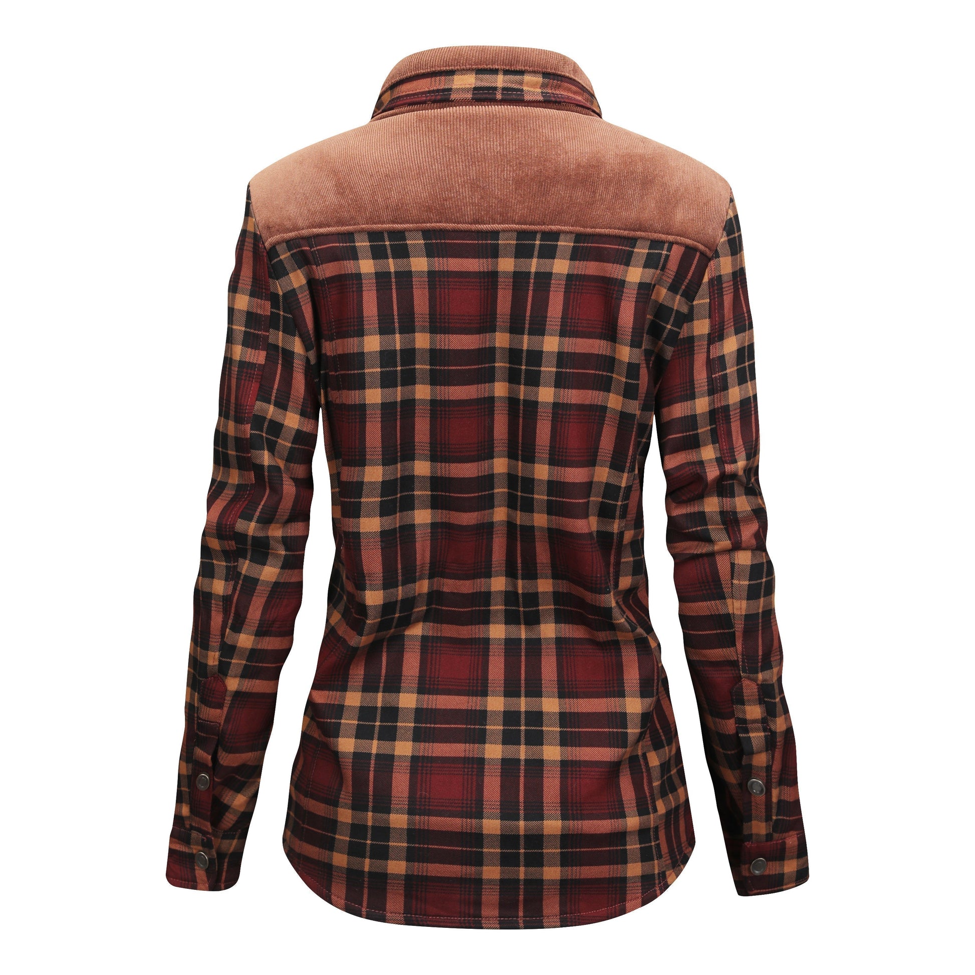 Fleece gefütterte Jacke | Kariert | Button-Up | Karierte Jacke | Herren Überhemd-Chaps Herrenmode
