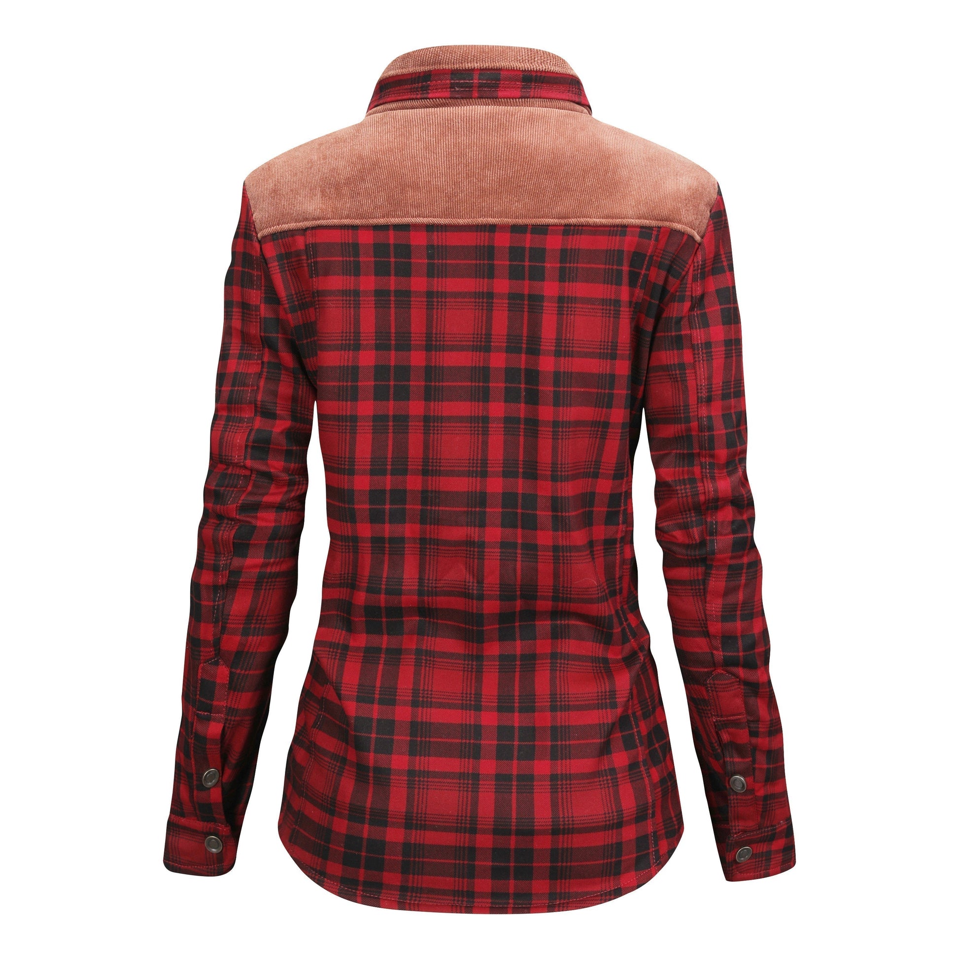Fleece gefütterte Jacke | Kariert | Button-Up | Karierte Jacke | Herren Überhemd-Chaps Herrenmode