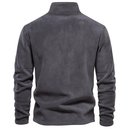 Fleece mit halbem Reißverschluss – Warm – Fleece-Pullover mit kurzem Reißverschluss – Herrenbekleidung-Chaps Herrenmode