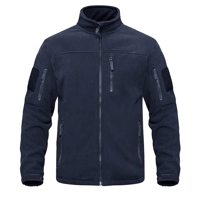 Fleecejacke - Warme taktische Zip-Up Fleecejacke für Männer-Dunkelblau-XS-Chaps Herrenmode