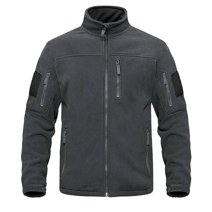 Fleecejacke - Warme taktische Zip-Up Fleecejacke für Männer-Dunkelgrau-XS-Chaps Herrenmode
