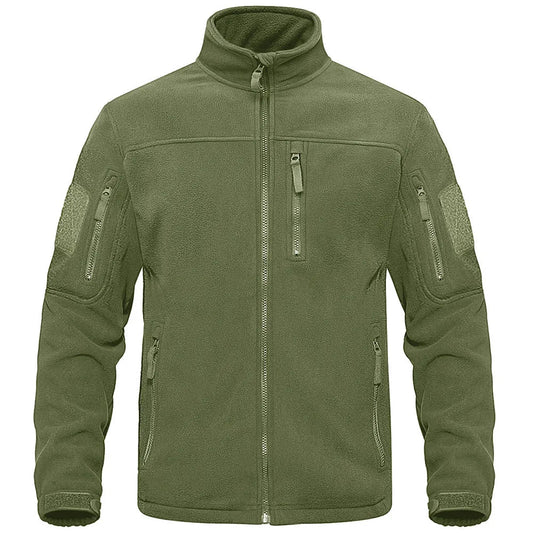 Fleecejacke - Warme taktische Zip-Up Fleecejacke für Männer-Grün-XS-Chaps Herrenmode