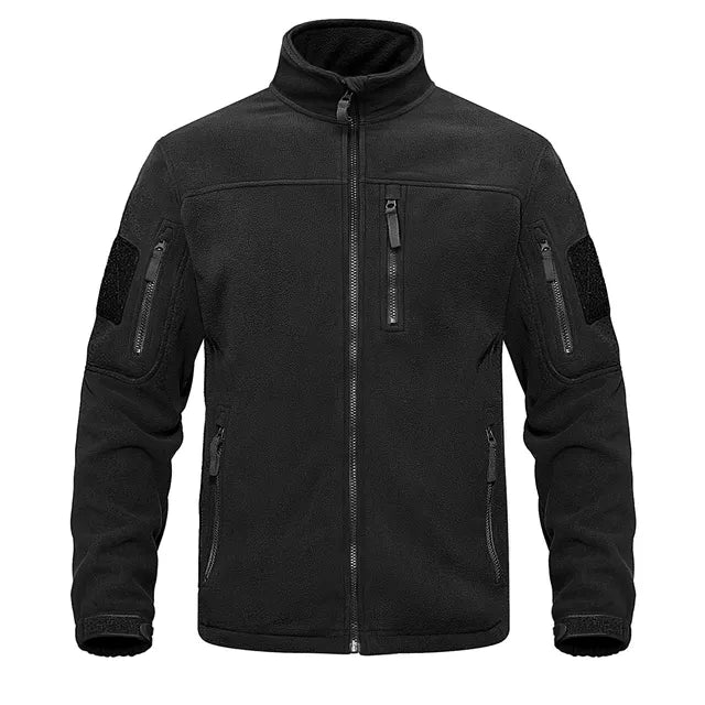 Fleecejacke - Warme taktische Zip-Up Fleecejacke für Männer-Schwarz-XS-Chaps Herrenmode