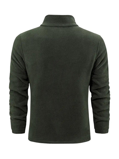 Fleecejacke – durchgehender Reißverschluss – Stehkragen – Fleece mit Reißverschluss – Herrenbekleidung-Chaps Herrenmode