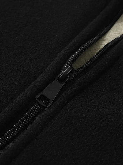 Fleecejacke – durchgehender Reißverschluss – Stehkragen – Fleece mit Reißverschluss – Herrenbekleidung-Chaps Herrenmode