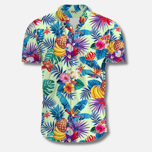 Florida Surf Blumenbluse für Männer-7-S-Chaps Herrenmode