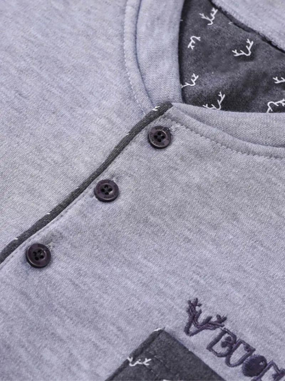 Gabriel Schlafanzug Set | Herren Casual Langarm Schlafanzug-Chaps Herrenmode