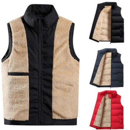 Gepolstertes Gilet - Herren Fleece gefütterte Pufferweste Bodywarmer-Chaps Herrenmode