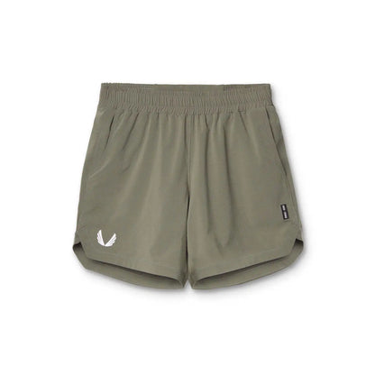 Gym Shorts | Drawstring | 2-in-1 | Sport Shorts | Herren Laufshorts-Armeegrün-S-Chaps Herrenmode