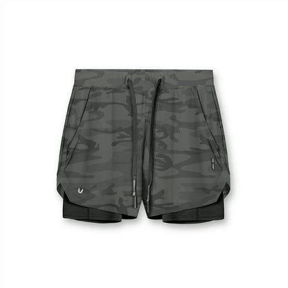 Gym Shorts | Drawstring | 2-in-1 | Sport Shorts | Herren Laufshorts-Camouflage-S-Chaps Herrenmode