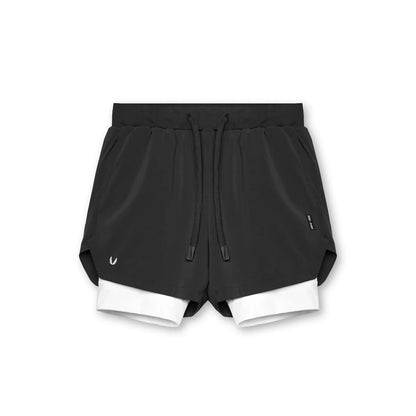 Gym Shorts | Drawstring | 2-in-1 | Sport Shorts | Herren Laufshorts-Chaps Herrenmode