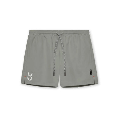 Gym Shorts | Drawstring | 2-in-1 | Sport Shorts | Herren Laufshorts-Grau-S-Chaps Herrenmode