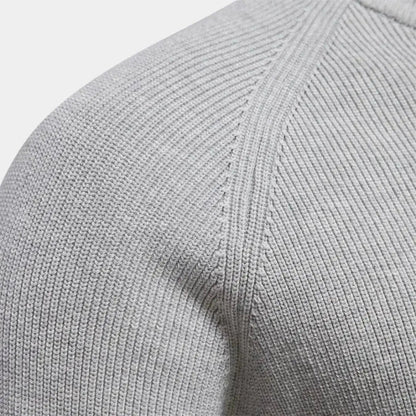 Halb-Reißverschluss-Pullover | Gestrickt | Reißverschluss am Hals | Polo-Pullover | Herren-Pullover mit Viertel-Reißverschluss-Chaps Herrenmode