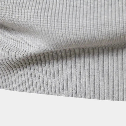 Halb-Reißverschluss-Pullover | Gestrickt | Reißverschluss am Hals | Polo-Pullover | Herren-Pullover mit Viertel-Reißverschluss-Chaps Herrenmode