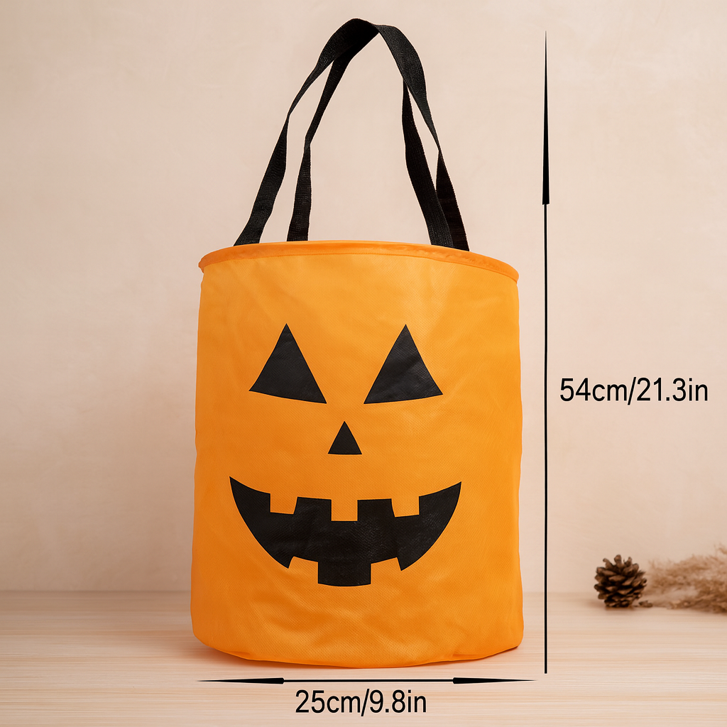 Halloween Tasche - LED Lichter - Trick or Treating - Kürbistasche - Halloween Dekoration-Chaps Herrenmode