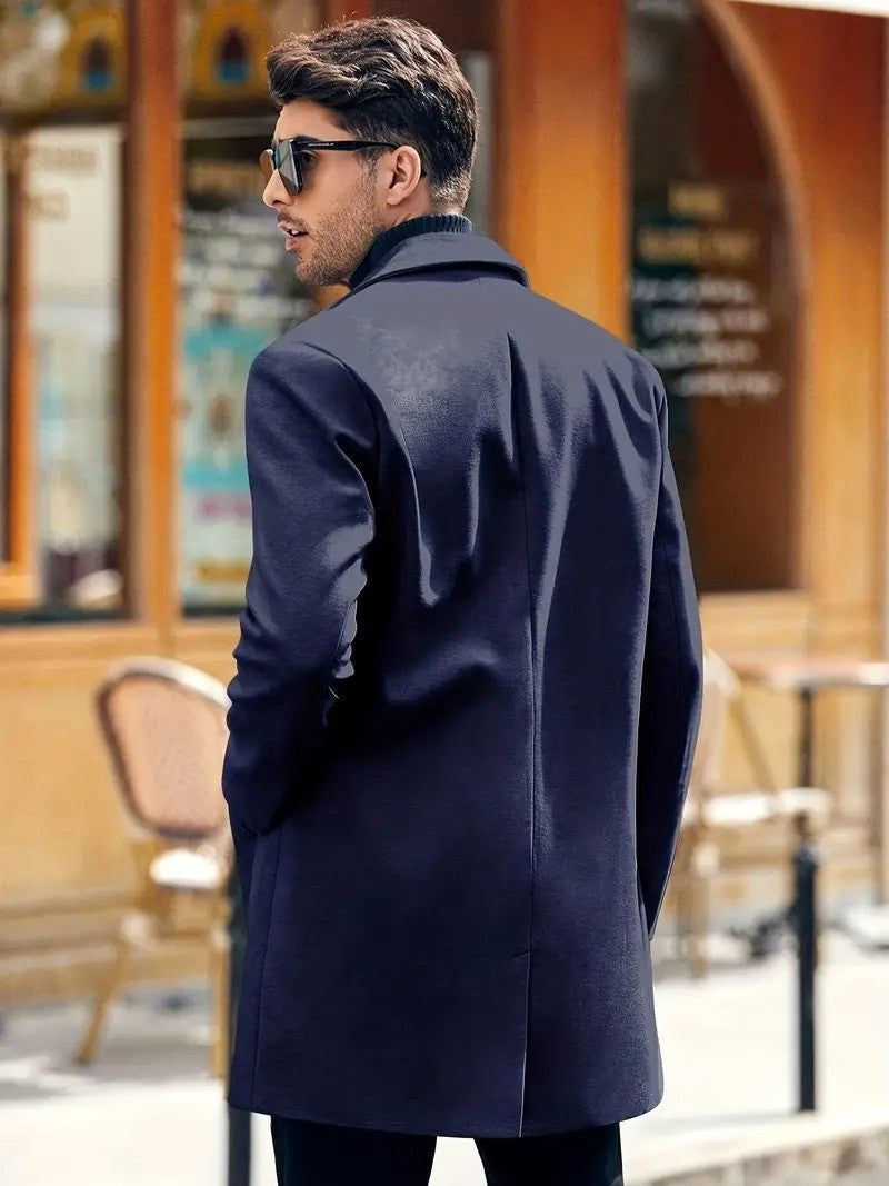 Hank Wolljacke | Klassischer Wollmantel für Männer-Chaps Herrenmode