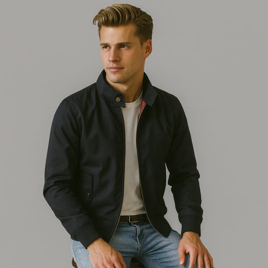 Harrington-Jacke | mit Reißverschluss | Herbst | Bomberjacke | Herrenjacke-Chaps Herrenmode