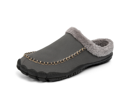 Hausschuhe für den Winter | Slip-Ons | Rutschfeste Hausschuhe | Winterclogs | Hausschuhe für Herren-Grau-39-Chaps Herrenmode