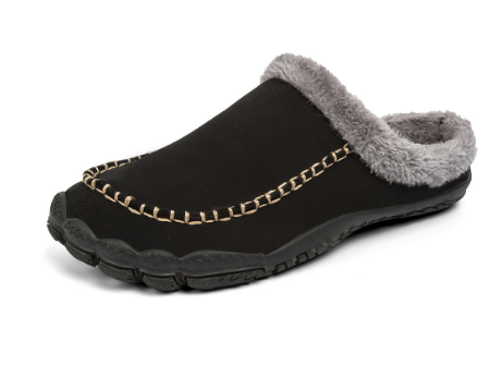 Hausschuhe für den Winter | Slip-Ons | Rutschfeste Hausschuhe | Winterclogs | Hausschuhe für Herren-Schwarz-39-Chaps Herrenmode