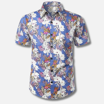Hawaii Surf Floral Bluse für Männer-13-XS-Chaps Herrenmode