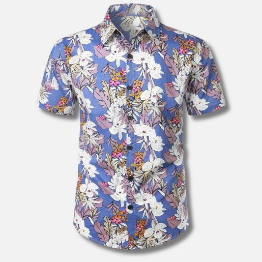 Hawaii Surf Floral Bluse für Männer-13-XS-Chaps Herrenmode