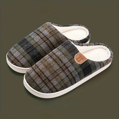 Heath Hausschuhe | Winter-Hausschuhe für Männer-Dunkelgrün-40-40.5-Chaps Herrenmode